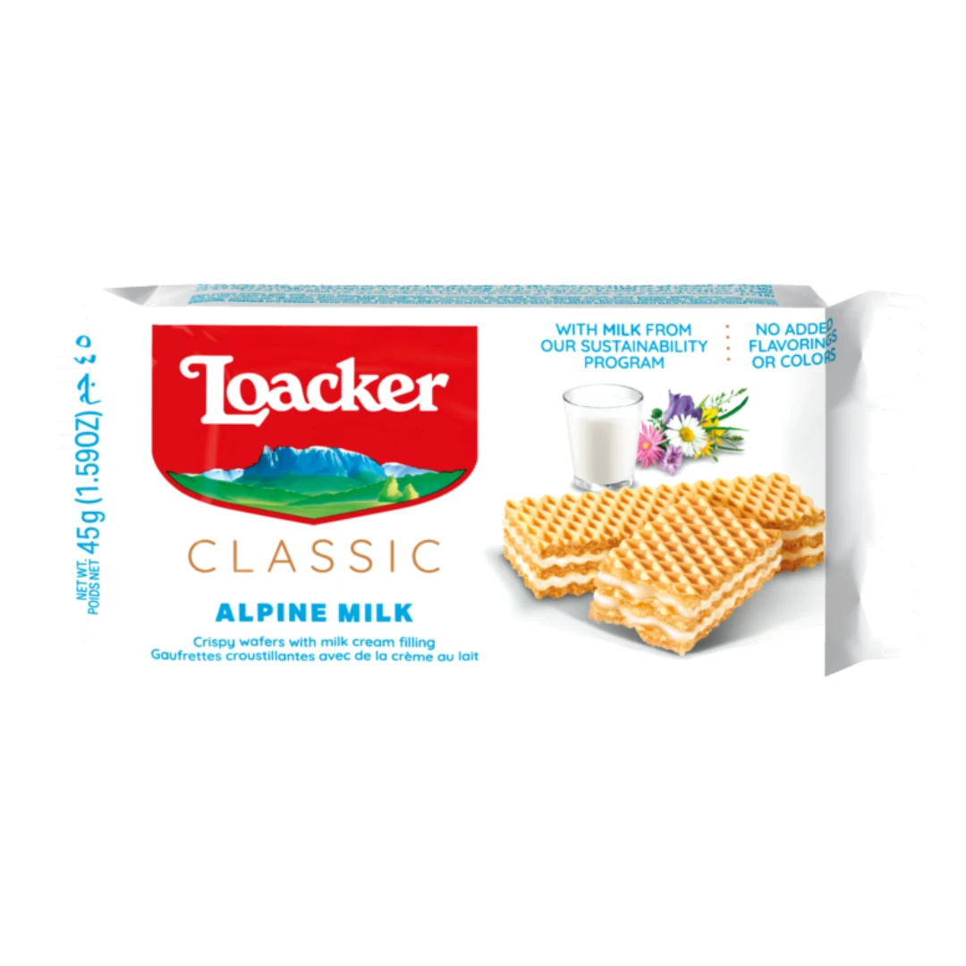 Loacker Classic Alpine Milk 45gm