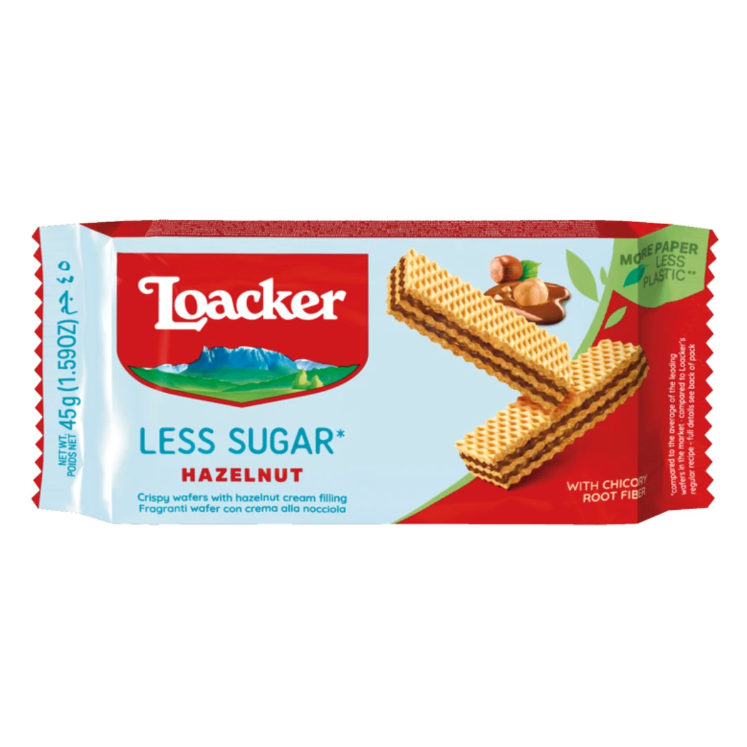 Loacker Less Sugar Hazelnut 45gm