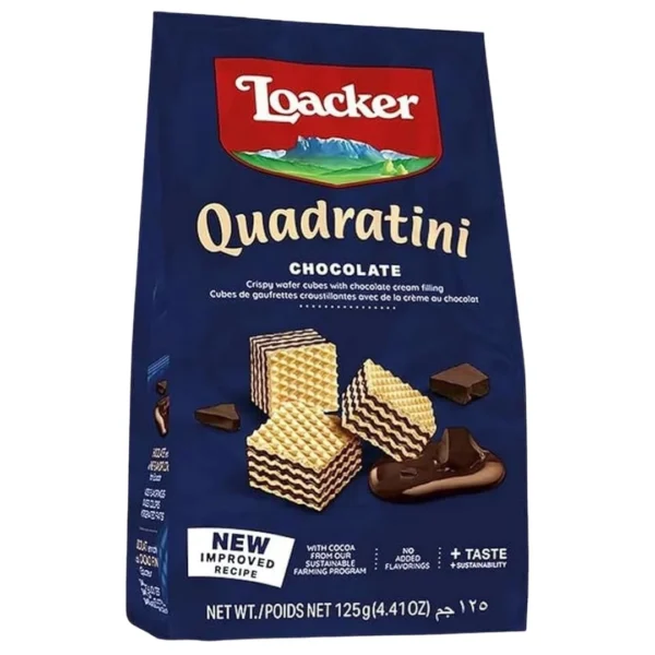 Loacker Quadratini Chocolate 125gm