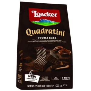Loacker Quadratini Double Choc 125gm
