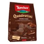 Loacker Quadratini Double Choc Crispy Wafer 125gm