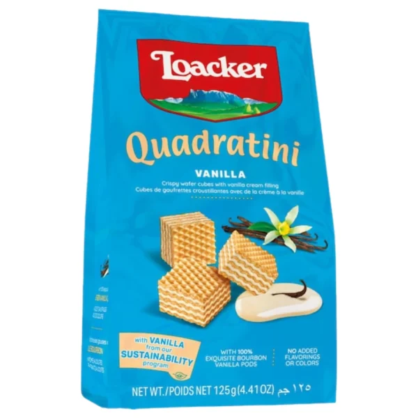 Loacker Quadratini Vanilla 125gm
