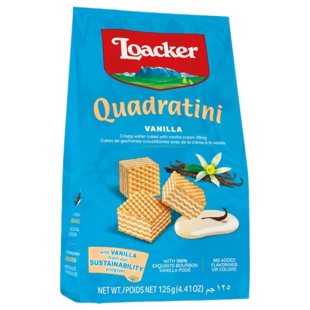 Loacker Quadratini Vanilla 125gm