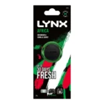 Lynx Africa Car Air Freshener Vent Clip Geranium & Vanilla Scented