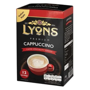 Lyons Premium Cappuccino Instant Coffee Sachets