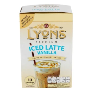 Lyons Premium Iced Latte Vanilla Instant Coffee Sachets