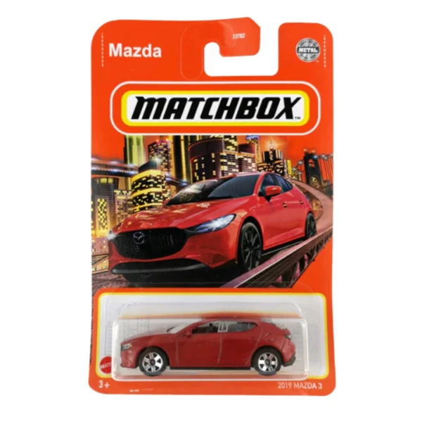 Matchbox 2019 Mazda 3 (Maroon).