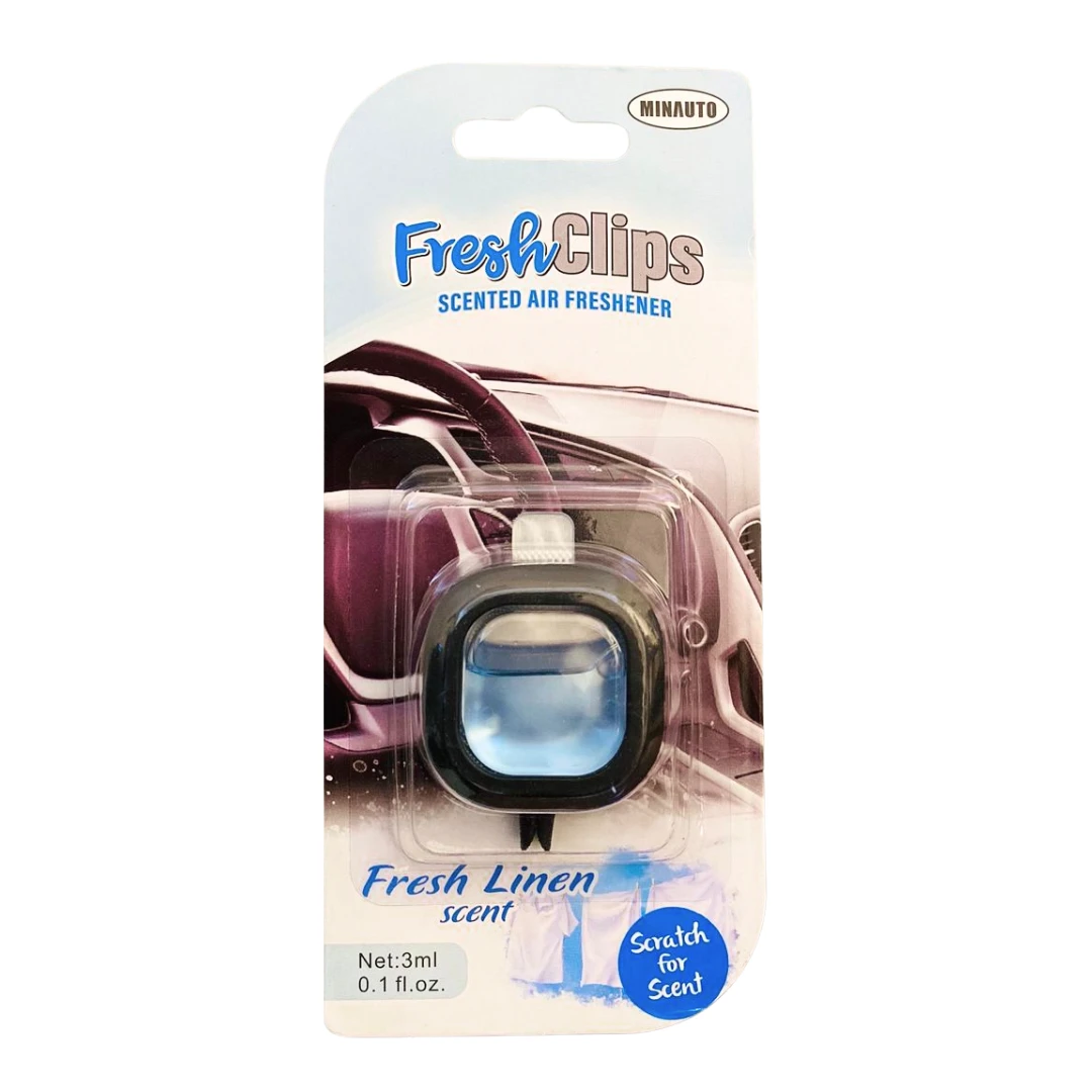 Minauto Fresh Clips Fresh Linen Scented Car Air Freshener