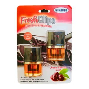 Minauto Fresh Clips Juicy Cherry Scented Car Air Freshener (Pack of 2)