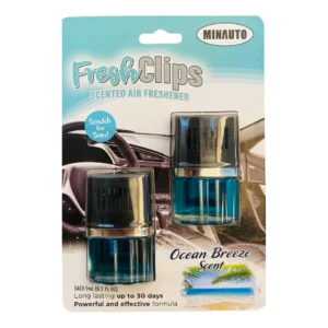 Minauto Fresh Clips Ocean Breeze Scented Car Air Freshener (Pack of 2)