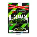 Mini GT–LB Works Nissan GT-R Magic Green–Tarmac Works–Limited Edition–145