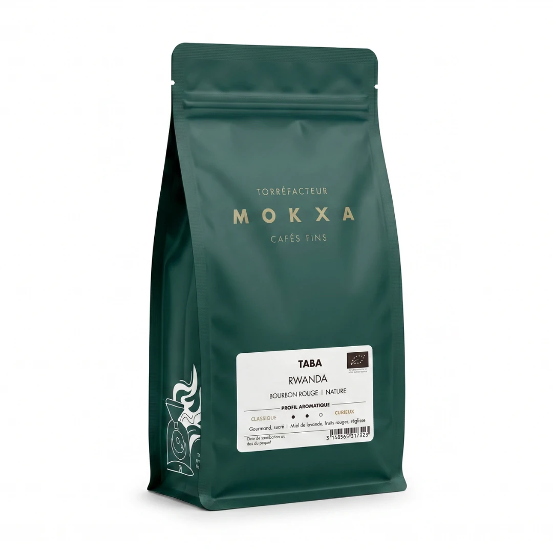 Mokxa Cafés Fins Rwanda Taba Organic Coffee Beans 250g