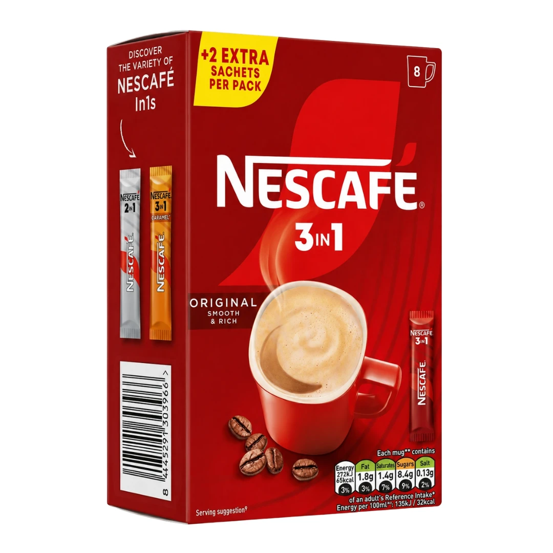Nescafe 3 in 1 Original Instant Coffee Sachets
