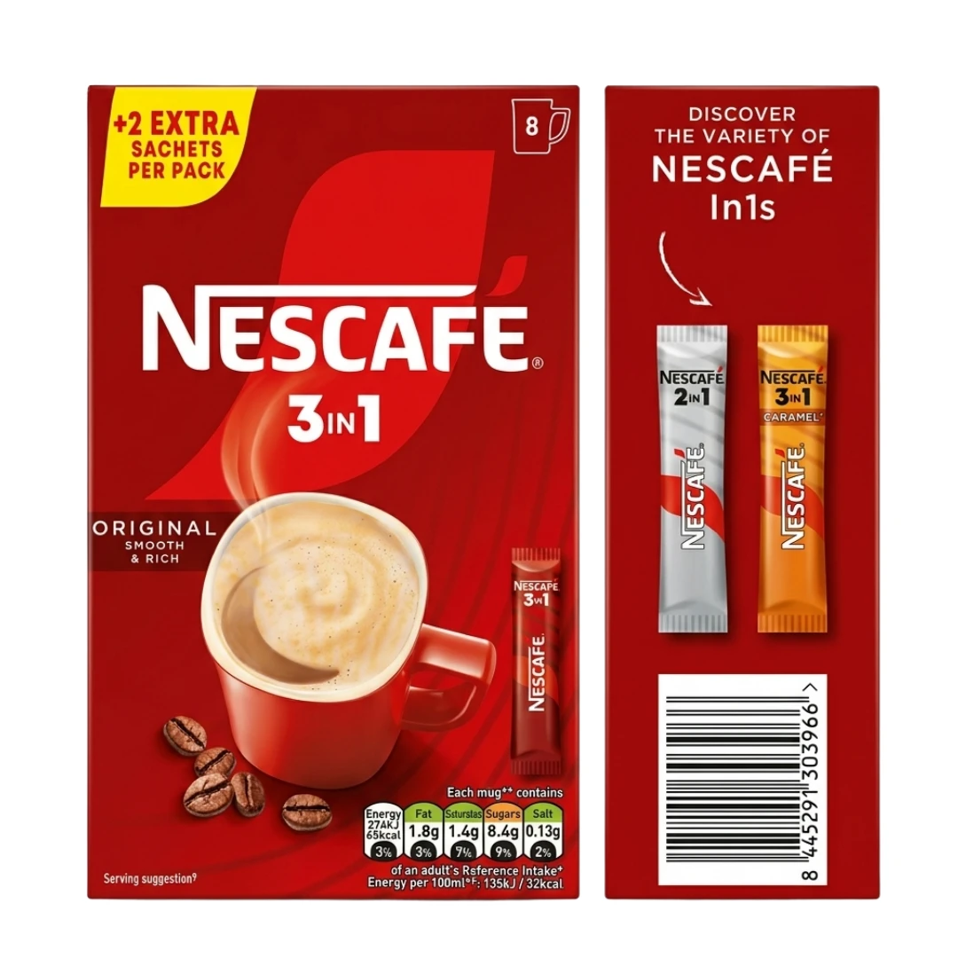 Nescafe 3 in 1 Original Instant Coffee Sachets