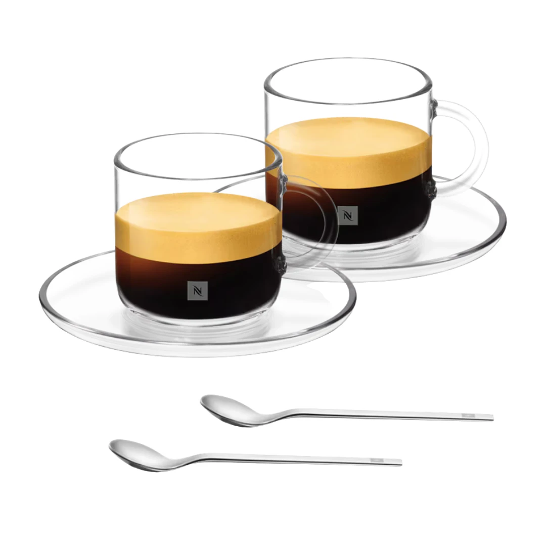 Nespresso Vertuo Espresso Coffee Glass Set x 2 (80ml)