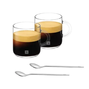 Nespresso Vertuo Gran Lungo Coffee Glass Set x 2 (265ml)