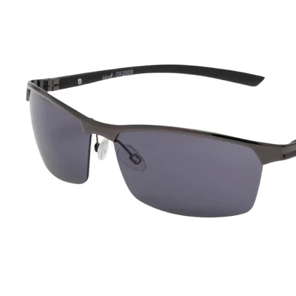 Onfire Mens Sports Supra Semi Rimless Sunglasses Metallic