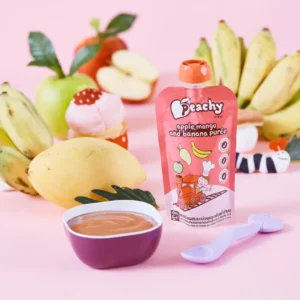 Peachy Apple, Mango & Banana Purée Baby Food Pouch 100g