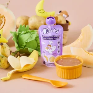 Peachy Banana, Cantaloupe & Potato Purée Baby Food Pouch 100g