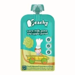 Corn Milk, Peas & Apple Purée Peachy Baby Food Pouch 100g