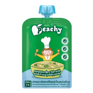 Peachy Pangasius dory fish with Spinach & Potato Purée Baby Food Pouch 100g