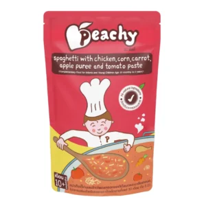 Peachy Spaghetti With Chicken Baby Food Pouch 100g