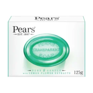 Pears Transparent Soap Pure and Gentle with Lemon Flower Extracts 125g (Imported)