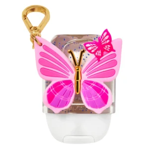 Pink Butterflies PocketBac Hand Sanitizer Holder