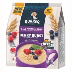 Quaker Oat Cereal Drink 3-in-1 Berry Burst Sachets