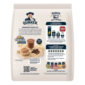 Quaker Oat Cereal Drink 3-in-1 Chocolate Sachets