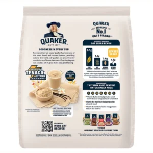 Quaker Oat Cereal Drink 3-in-1 Vanilla Sachets
