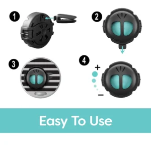 Refresh Your Car Mini Diffuser Vent Clip Car Air Freshener Crisp Laundry Scent