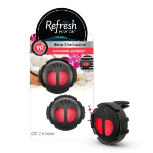 Refresh Your Car Mini Diffuser Vent Clip Car Air Freshener Hawaiian Sunrise Scent
