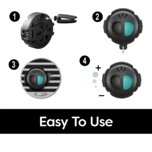 Refresh Your Car Mini Diffuser Vent Clip Car Air Freshener Lightning Bolt Ice Storm Scent