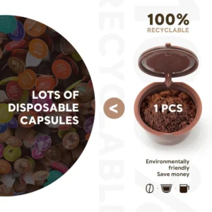 Reusable Coffee Capsule Filter Compatible with Dolce Gusto Machines