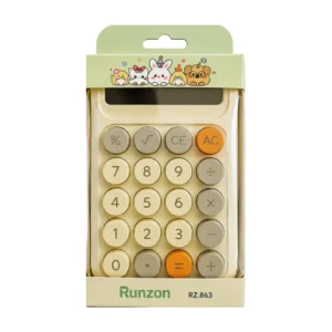 Runzon Electronics Colorful Calculator (Cream)