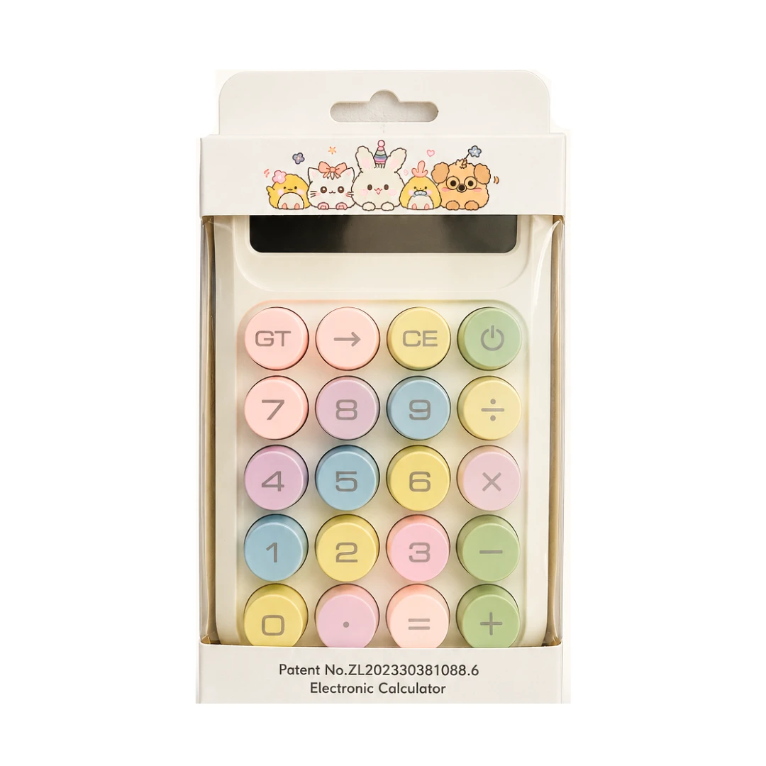 Runzon Electronics Colorful Calculator (White)