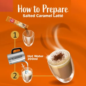 Salted Caramel Latte Frenché Roast Indulgence Instant Coffee Sachets