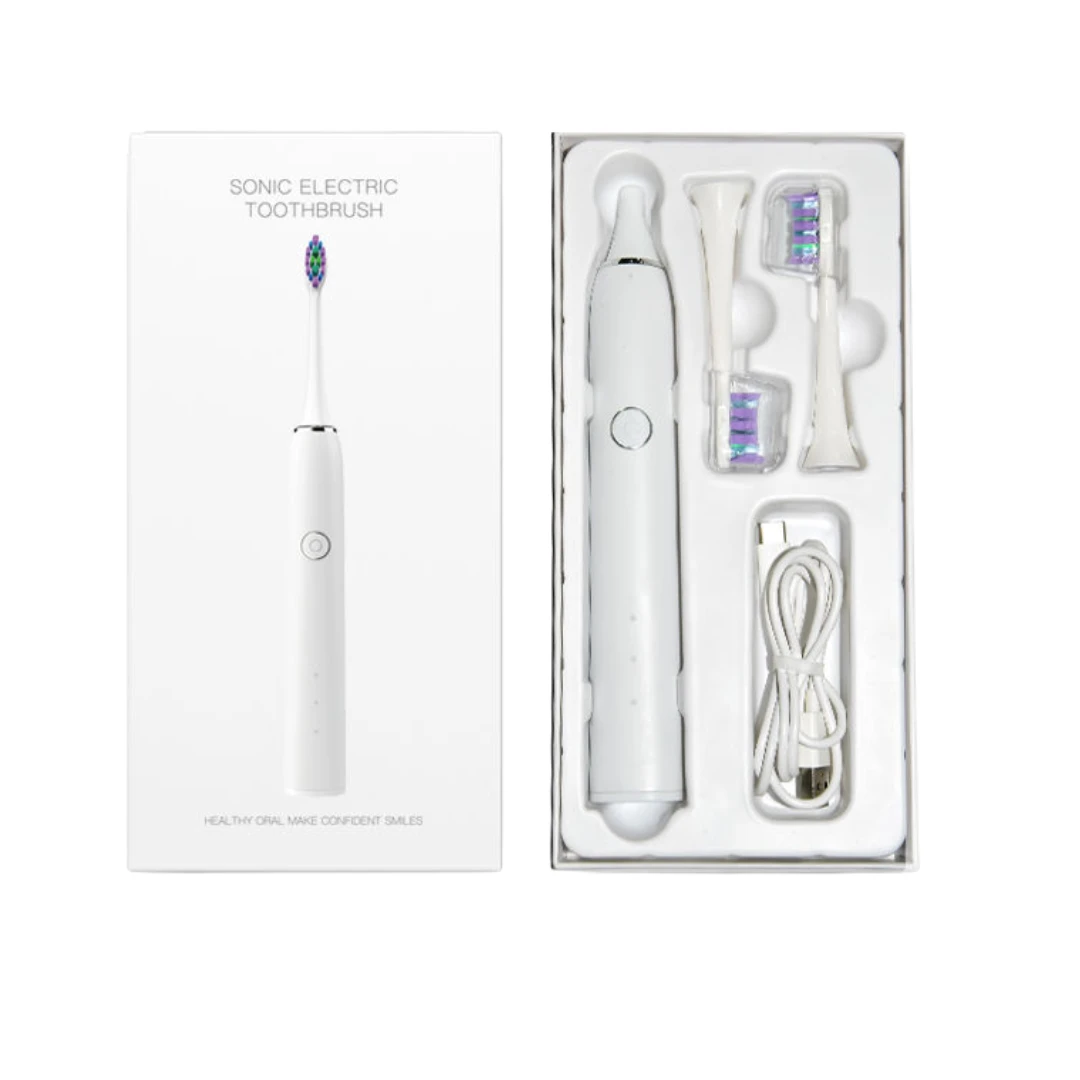 Sonic Electric Rechargeable Toothbrush (White)