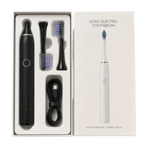 Sonic Electric Rechargeable Toothbrush (Black)