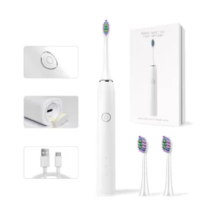 Sonic Electric Rechargeable Toothbrush (White)