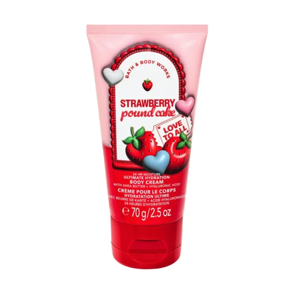 Strawberry Pound Cake Travel Size Ultimate Hydration Body Cream 70g