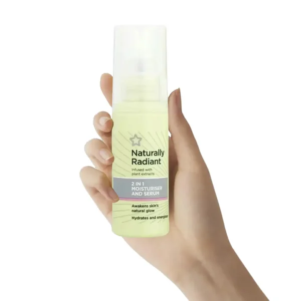 Superdrug Naturally Radiant 2 in 1 Moisturizer & Serum 50ml