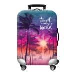 Travel The World Luggage Protective Cover (Size M)