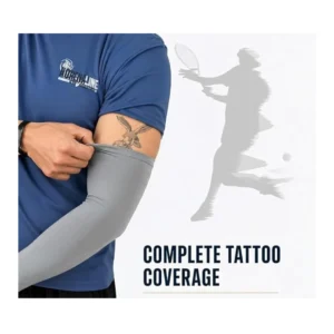UPF 50+ Ice Silk UV Protection Cooling Arm Sleeves (Charcoal)