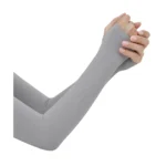 UPF 50+ Ice Silk UV Protection Cooling Arm Sleeves (Charcoal)