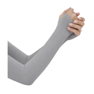 UPF 50+ Ice Silk UV Protection Cooling Arm Sleeves (Charcoal)
