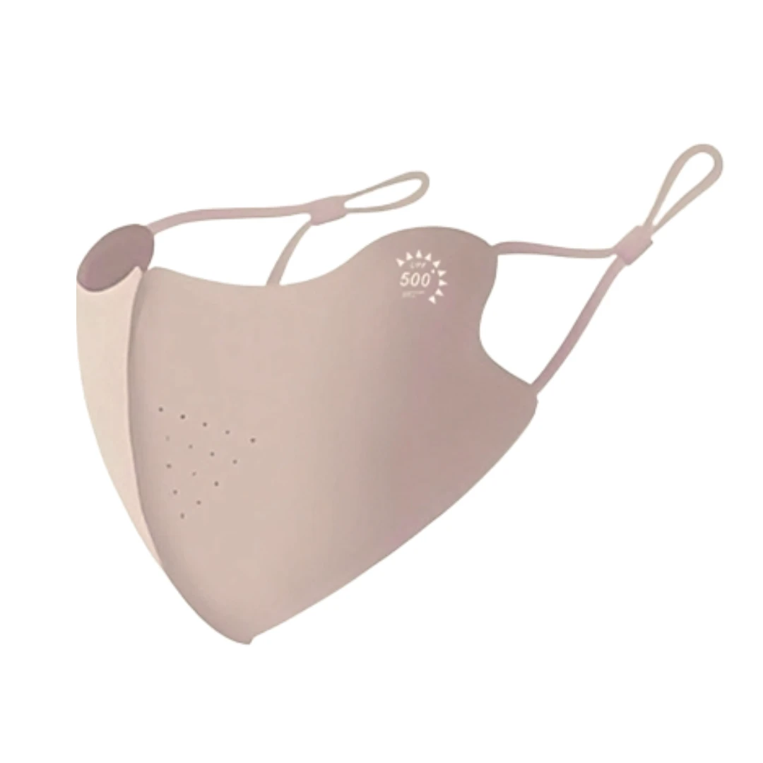 UPF50+ UV Protection Cooling Face Mask (Biege)