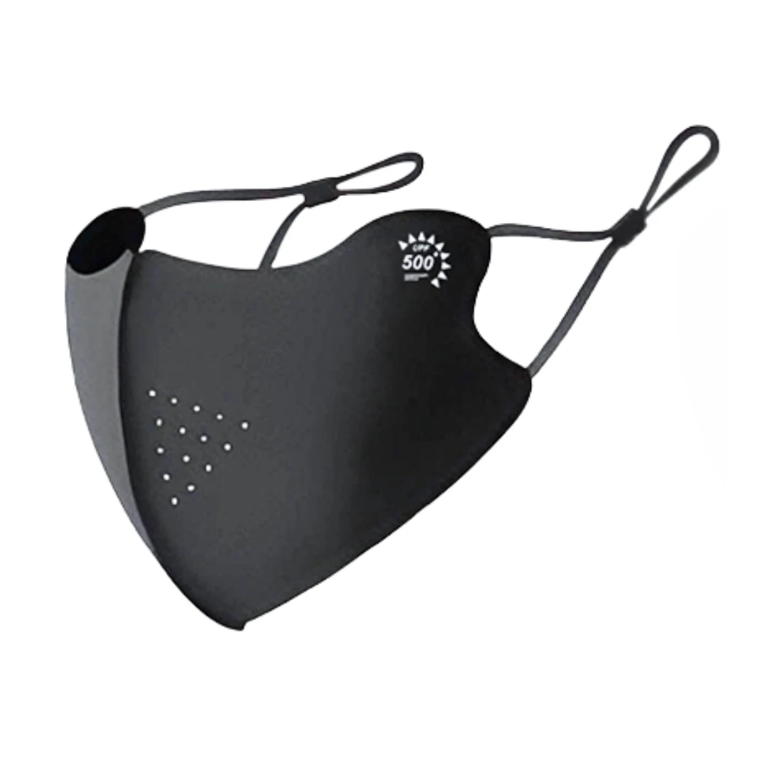 UPF50+ UV Protection Cooling Face Mask (Charcoal)