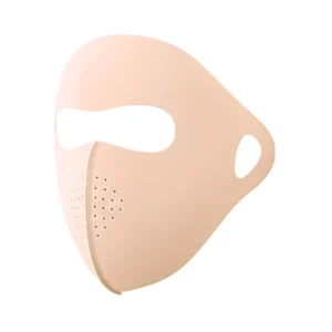 UPF50+ UV Protection Cooling Face Mask with Forehead (Biege)